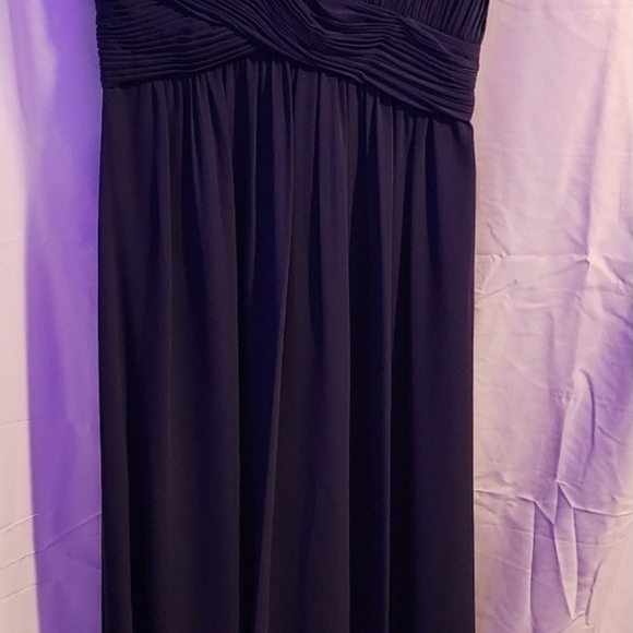 Stunning Navy Calvin Klein Womens Formal Navy Dress. Long SIZE 2. EUC - Picture 1 of 4